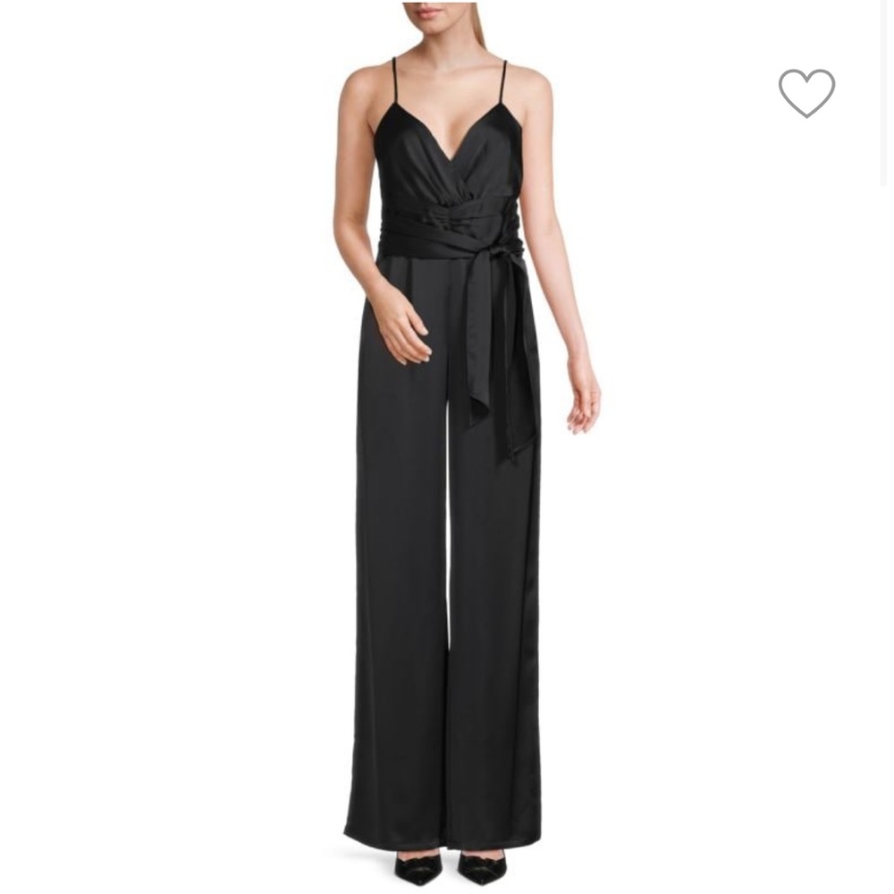 Ramy Brook Willow wide Leg Satin Jumpsuit